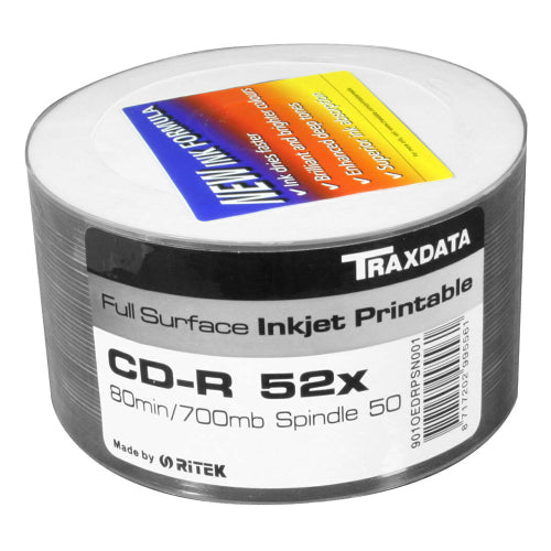 CD-R Traxdata 700MB Printable 50 pieces