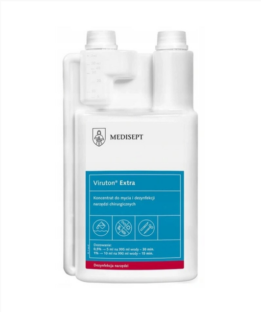 Viruton Extra – 1 л | Дезинфектант за Хирургически Инструменти, Концентрат | Medisept