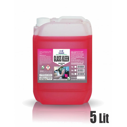 GLASS CLEEN 1:100 5л. | Концентрат за почистване на стъкла и стъклени повърхности