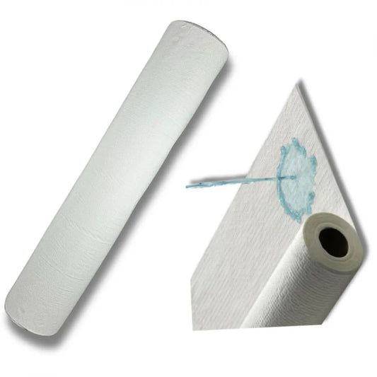 Ламиниран хартиен чаршаф с найлон – 50 м | Еднократен, водоустойчив, бял