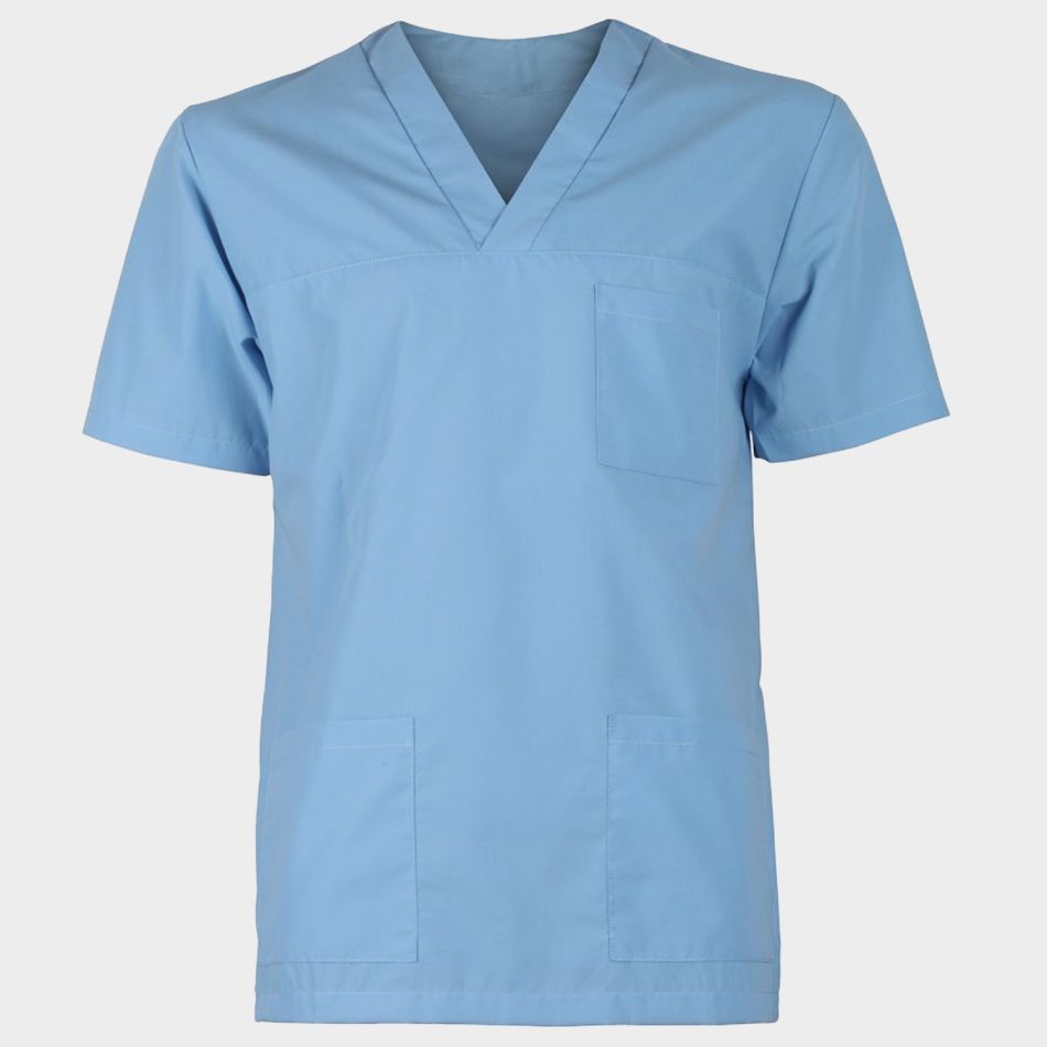 M3 LIGHT BLUE | Медицински Комплект Туника и Панталон | Унисекс | Светлосин Цвят | 65% Полиестер / 35% Памук