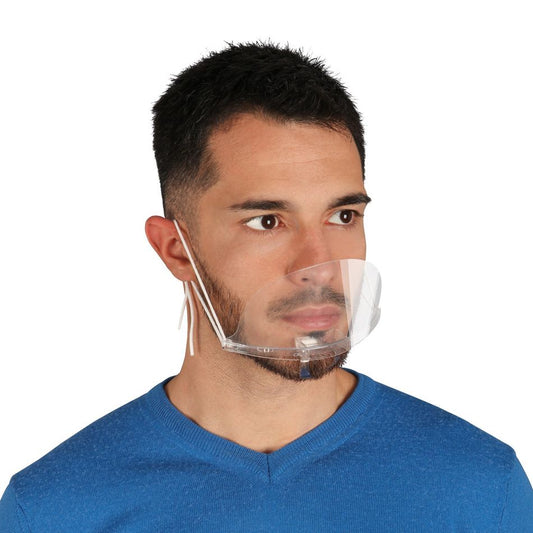 Щит за Уста | Прозрачна Маска с Връзки | Многократна Употреба | 05700103