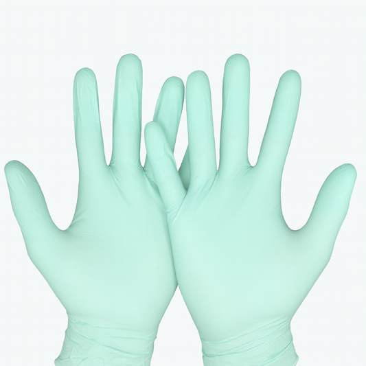 Зелени нитрилни ръкавици ALDENA 3 гр – 100 бр | Без пудра, латекс-фрий, устойчиви