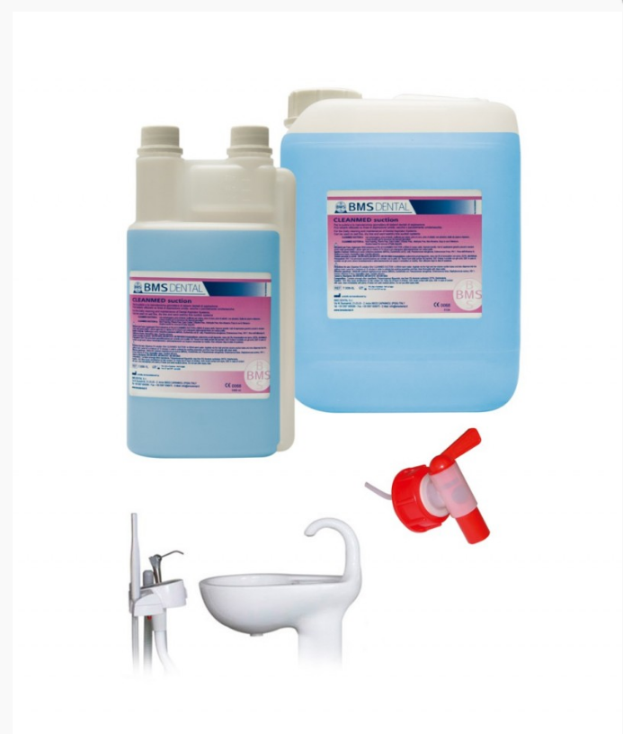 Cleanmed Suction – 1 л | Концентриран Дезинфектант за Аспирационни Системи | BMS