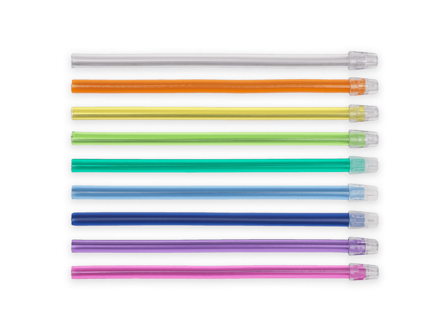 Слюносмукатели 15 см PERFECTO – 100 бр | Гъвкави, нетоксични, с метална нишка