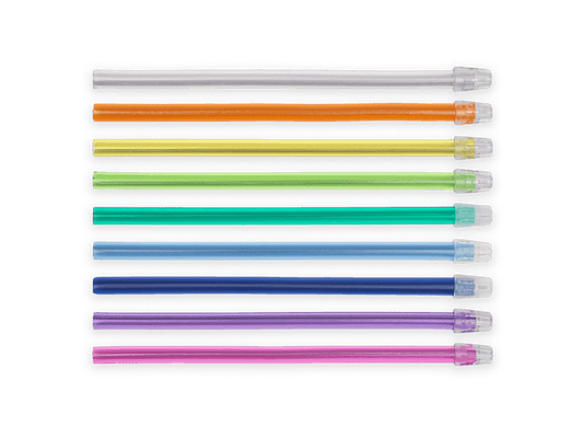 Слюносмукатели 15 см PERFECTO – 100 бр | Гъвкави, нетоксични, с метална нишка