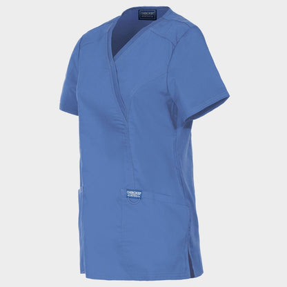 Дамска медицинска туника CHEROKEE WRAP LIGHT BLUE WWE610