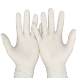 Латексови ръкавици с пудра MUMU – 100 бр | Еднократни, еластични, медицински