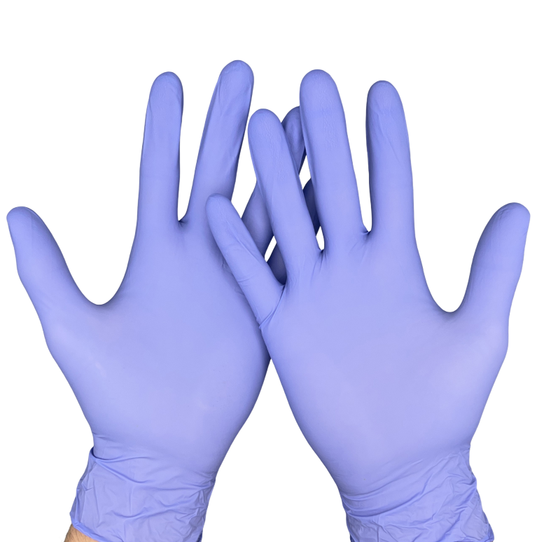 Виолетови нитрилни ръкавици ALDENA 4 гр – 100 бр | Без пудра, латекс-фрий, професионални