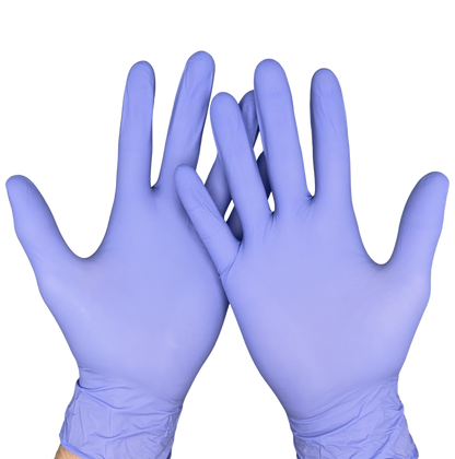 Виолетови нитрилни ръкавици ALDENA 4 гр – 100 бр | Без пудра, латекс-фрий, професионални