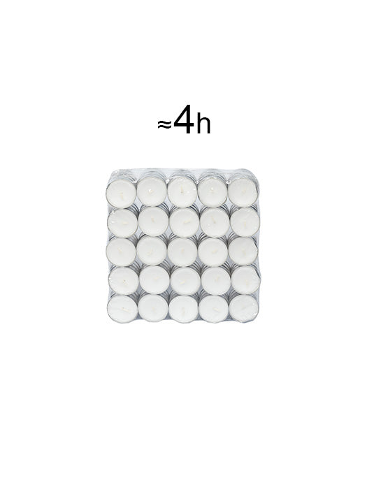 Чаени свещи – 100 броя | 4 часа горене | Tea Light Candles 100 pcs