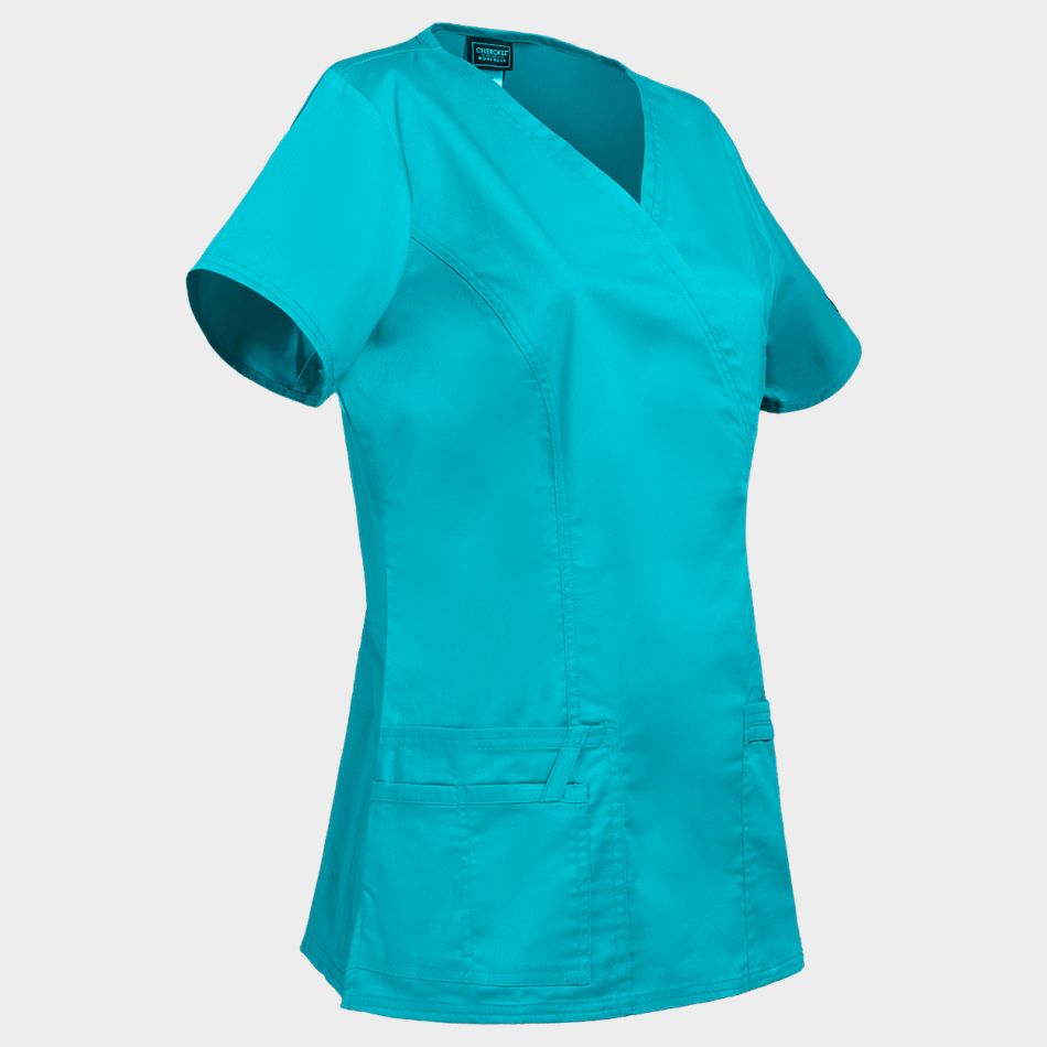 Дамска медицинска туника CHEROKEE WRAP LIGHT PETROL WWE4728