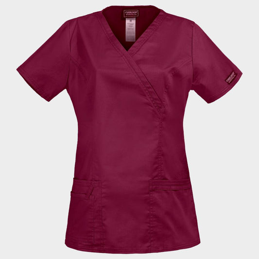 Дамска медицинска туника CHEROKEE WRAP BORDEAUX WWE4728