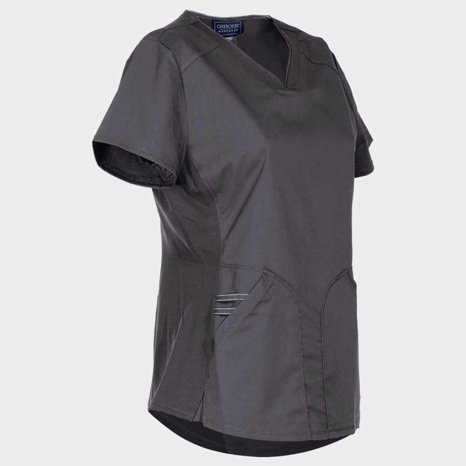 Дамска медицинска туника CHEROKEE V-NECK GREY WWE601