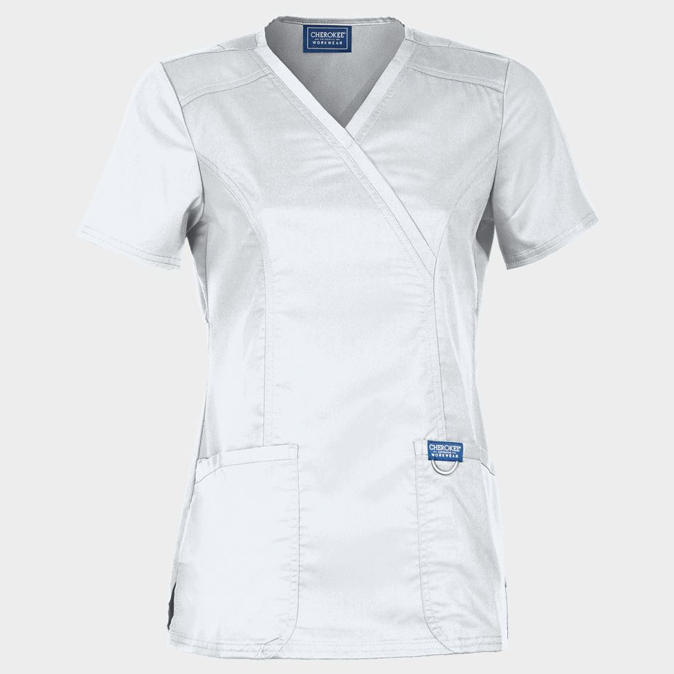 Дамска медицинска туника CHEROKEE WRAP WHITE WWE610