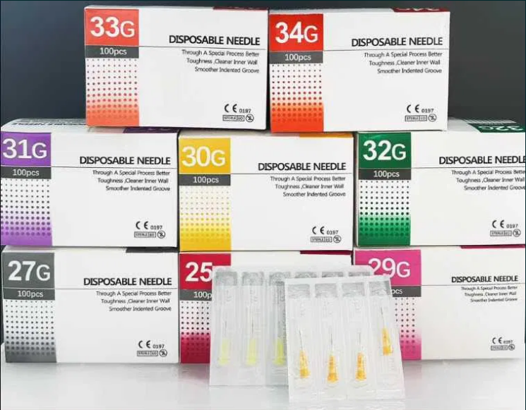 Игли за мезотерапия 100бр. опаковка Дължина: 4мм - размери 30g, 32g, 34g
