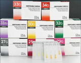 Игли за мезотерапия 100бр. опаковка Дължина: 4мм - размери 30g, 32g, 34g