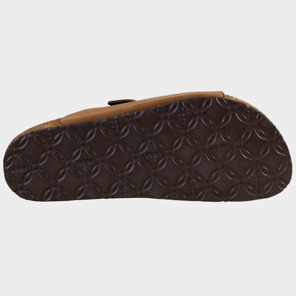 LEON LADY BROWN SUEDE | Дамски Чехли от Естествена Кожа | Анатомична Гел Стелка | Комфорт и Стил