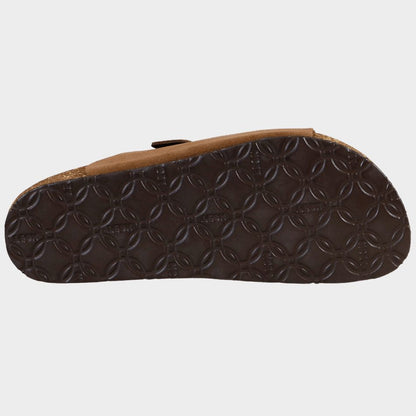 LEON LADY BROWN SUEDE | Дамски Чехли от Естествена Кожа | Анатомична Гел Стелка | Комфорт и Стил