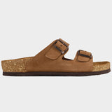 LEON LADY BROWN SUEDE | Дамски Чехли от Естествена Кожа | Анатомична Гел Стелка | Комфорт и Стил