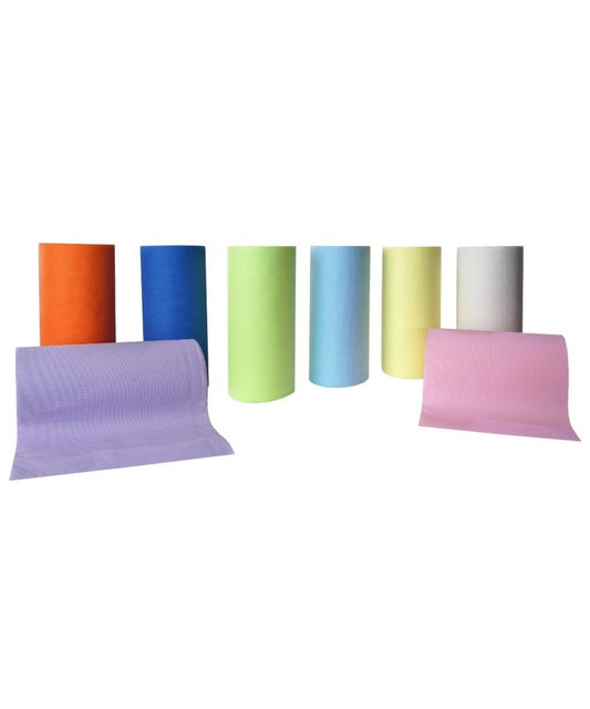 Лигавник на ролка – двупластов цветен (53 × 60 см) | Целулоза + PE фолио, 80 броя