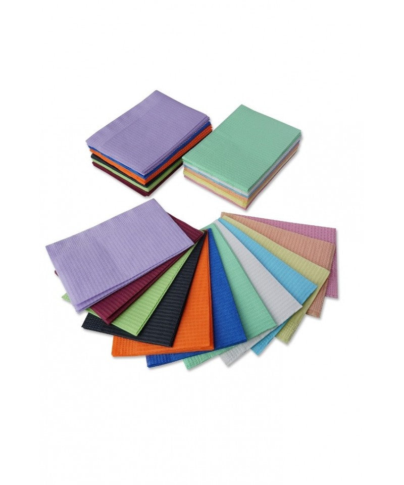 Лигавник за щипка – двупластов цветен (33 × 45 см) | Целулоза + PE фолио, 125 бр/опаковка