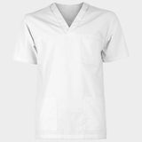M3 WHITE | Медицински Комплект Туника и Панталон | Унисекс | Бял Цвят | 65% Полиестер / 35% Памук