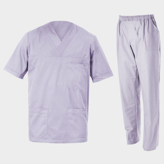 M3 PURPLE | Медицински Комплект Туника и Панталон | Унисекс | Лилав Цвят | 65% Полиестер / 35% Памук