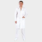 Мъжка Медицинска Престилка M5 20701001 | С Яка и Джобове | Памук/Полиестер