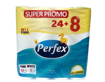 Тоалетна хартия Perfex – 32 бр., 3 пласта