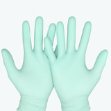 Зелени нитрилни ръкавици ALDENA 3 гр – 100 бр | Без пудра, латекс-фрий, устойчиви