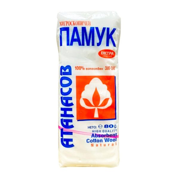 Памук Атанасов | Козметичен, Хигроскопичен и Хидрофилен 80 г