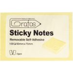 Самозалепващи листчета 75×50 жълт пастел – 100 л | Sticky Notes Pastel Yellow - Image 4