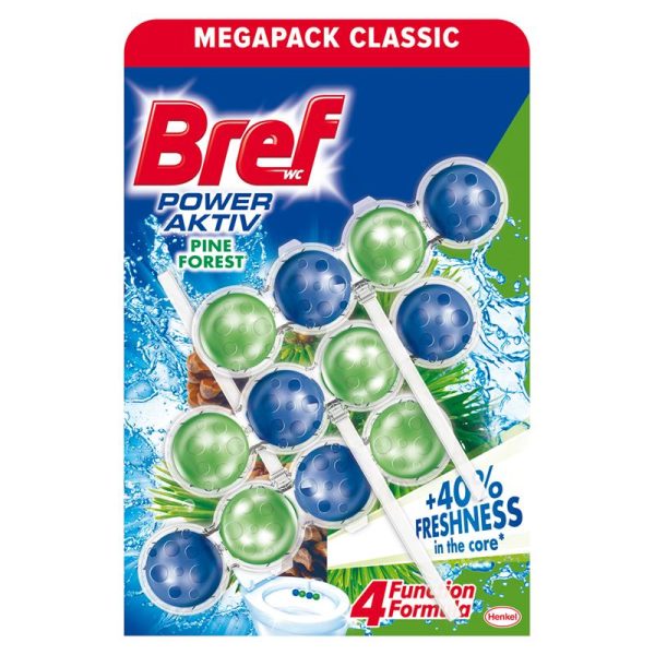 Bref WC кошница 3×55 г | Bref Power Aktiv WC Block