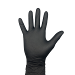 Черни нитрилни ръкавици ALDENA 8 гр – 50 бр | Black Nitrile Gloves 8g Diamond Grip
