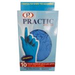 Черни / Сини нитрилни ръкавици за преглед (S/M/L) | Black / Blue Nitrile Practic Super Plus 20 бр - Image 3