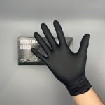 Черни нитрилни ръкавици Industrial ALDENA_5гр – 100 бр | Без пудра, индустриални, висок клас