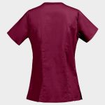 Дамска медицинска туника CHEROKEE WRAP BORDEAUX WWE4728 - Image 2