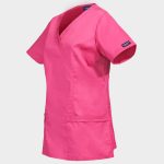 Дамска медицинска туника CHEROKEE WRAP PINK WWE4728 - Image 3