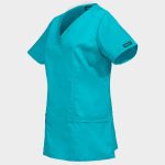 Дамска медицинска туника CHEROKEE WRAP LIGHT PETROL WWE4728 - Image 3