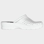 GF MAN WHITE | Мъжко Сабо от Естествена Кожа | Перфориран Дизайн | Професионален Комфорт