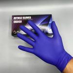 Индиго нитрилни ръкавици  Без пудра, текстурирани,ALDENA 3 гр – 100 бр | - Image 3