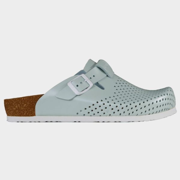 LEON LADY OLIVE GREEN | Дамско Сабо от Естествена Кожа | Анатомична Гел Стелка | Комфорт и Стил