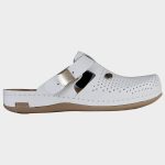 LEON LADY WHITE | Дамско Сабо от Естествена Кожа | Анатомична Гел Стелка | Медицински Комфорт и Стил - Image 4