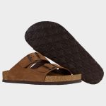 LEON MAN BROWN SUEDE | Мъжки Чехли от Естествена Кожа | Анатомична Гел Стелка | Комфорт и Стил - Image 3