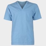 M3 LIGHT BLUE | Медицински Комплект Туника и Панталон | Унисекс | Светлосин Цвят | 65% Полиестер / 35% Памук - Image 3