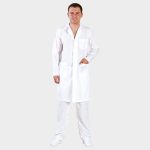 Мъжка Медицинска Престилка M5 20701001 | С Яка и Джобове | Памук/Полиестер