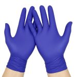 Индиго нитрилни ръкавици  Без пудра, текстурирани,ALDENA 3 гр – 100 бр |