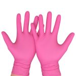 Розови нитрилни ръкавици ALDENA 3 гр – 100 бр | Без пудра