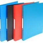 Папка 2 ринга A4 | PP корици, рингова папка с джоб за етикет